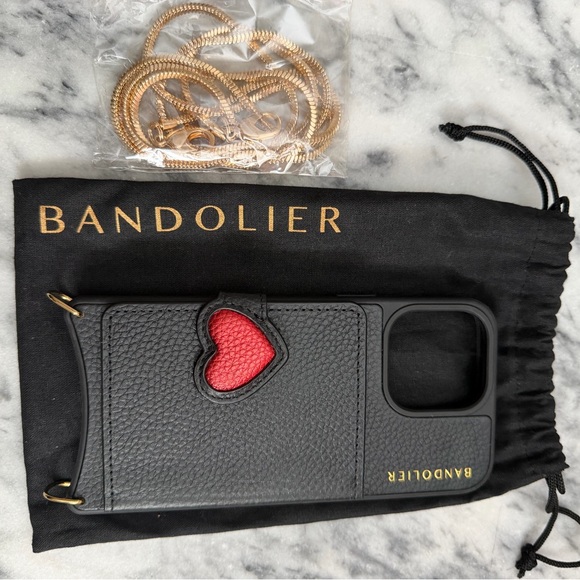 Bandolier Black Case with Heart iPhone 15 Pro Max - Picture 4 of 4